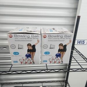 Wii Bowling Ball With Locking Wrist Strap